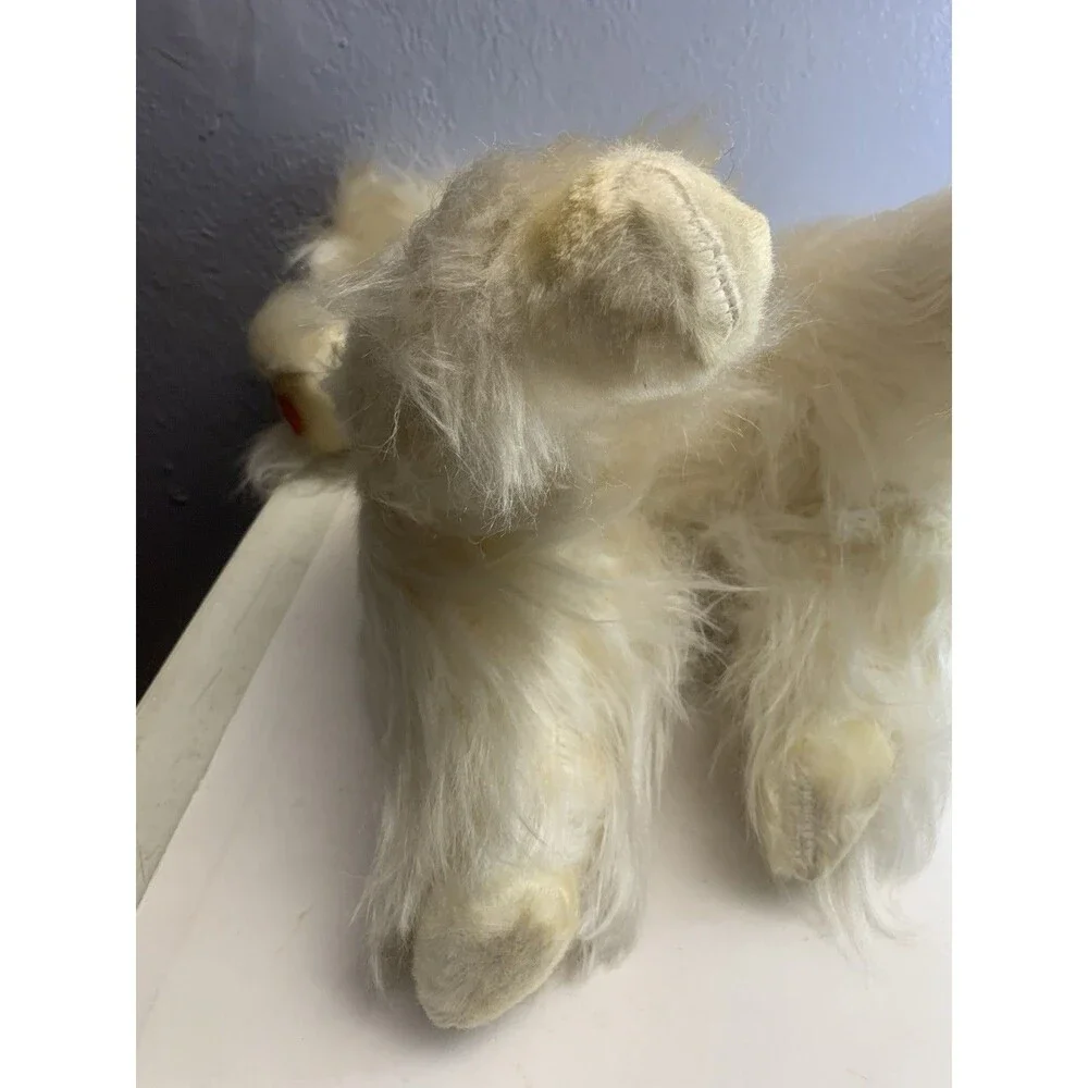 1960’s Columbia Toy Products Provocative Eyes Poodle Plush Dog Large Vintage